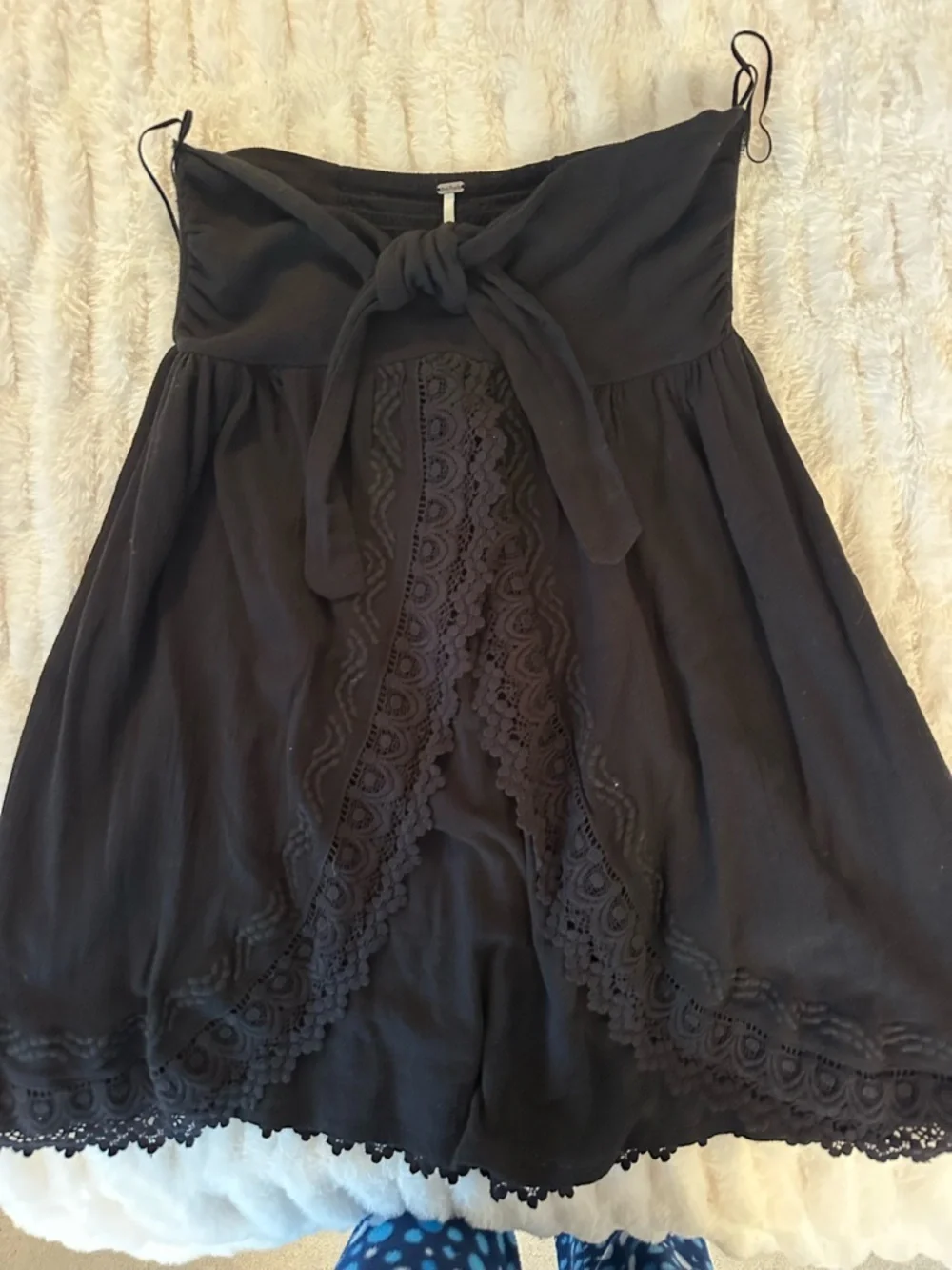 Free People strapless mini